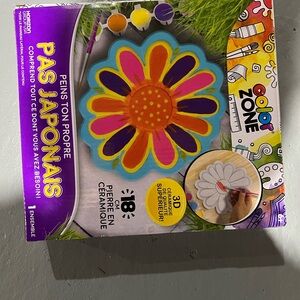 Color Zone Ceramic Flower Painting Kit